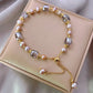 Natural Freshwater Pearl with crystal